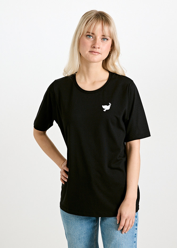 Wijld WoodShirt Tilda Make Peace Not War Damen T-Shirt Lyocell