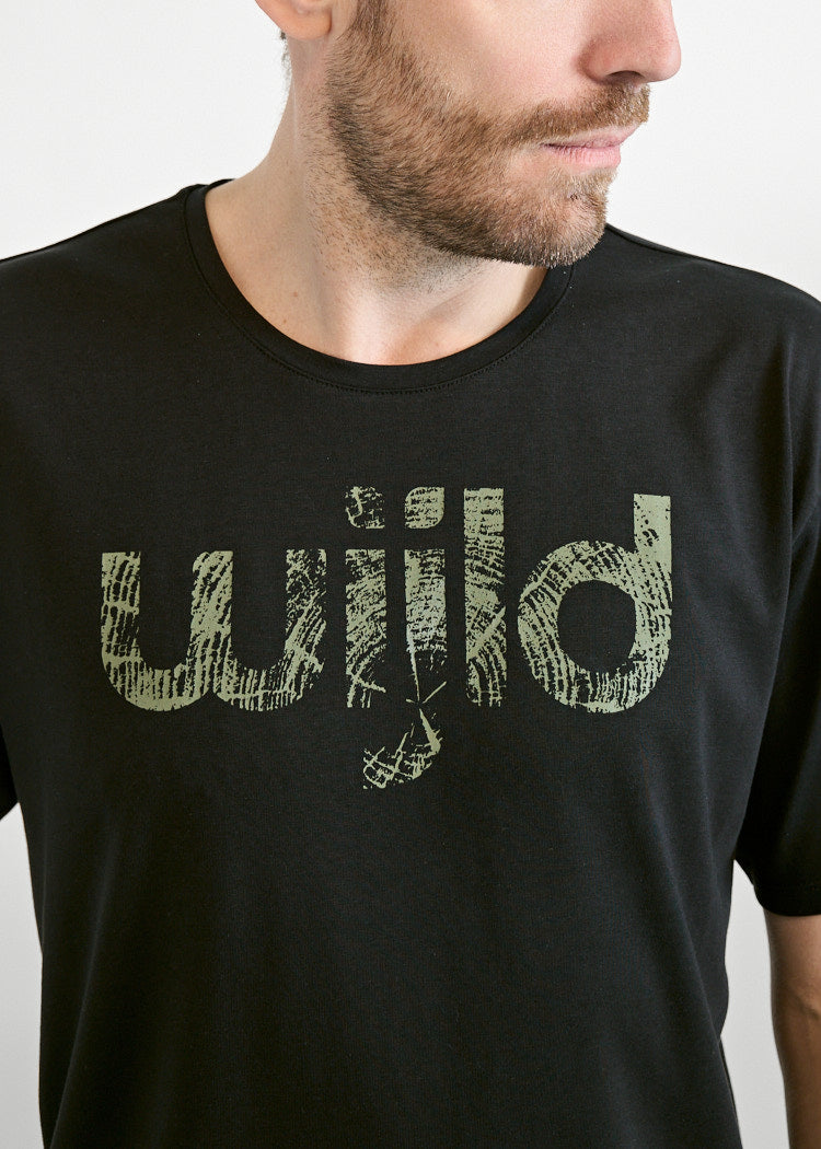 Wijld WoodShirt Timo Wijld Font Herren T-Shirt Bio