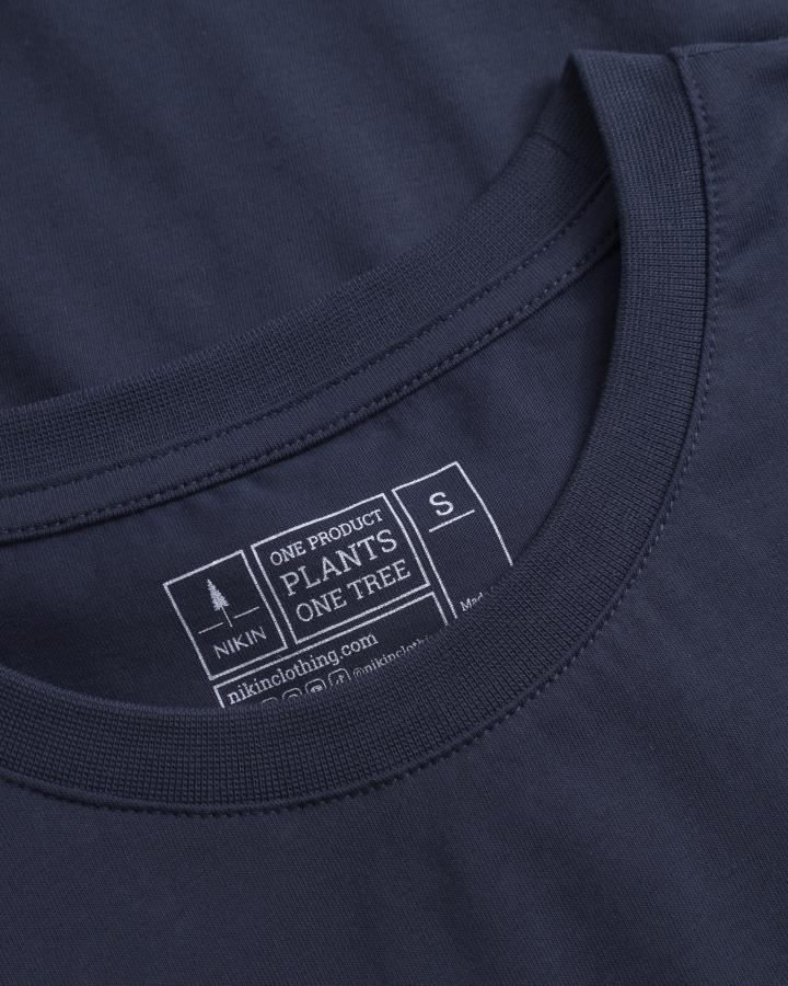 NIKIN TreeShirt Dark Navy T-Shirt Bio-Baumwolle Dunkelblau
