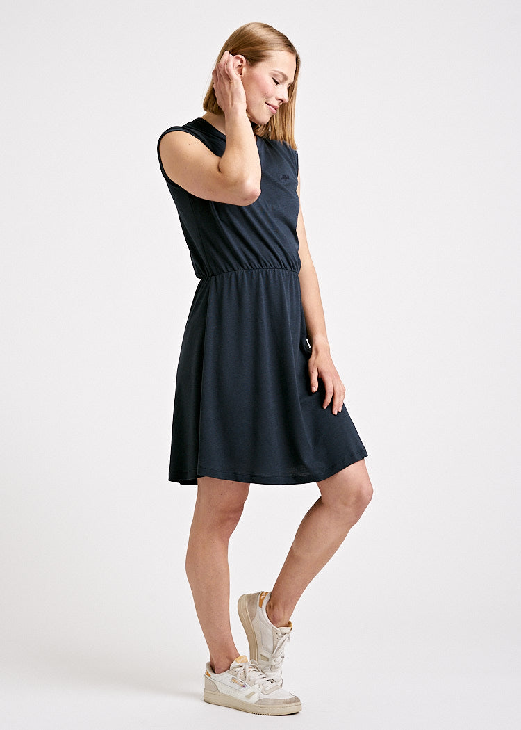 Wijld Carbon Damen Kleid Ärmellos Sommer Lyocell