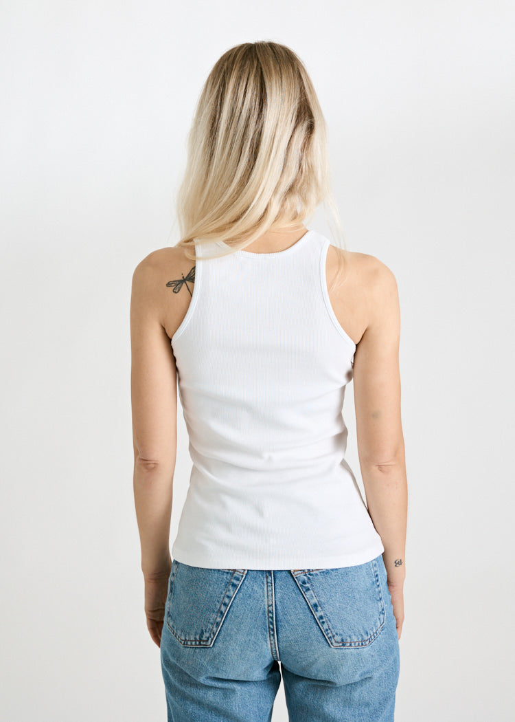 Wijld Irene Bright White Damen Tank Top Ripp weiß