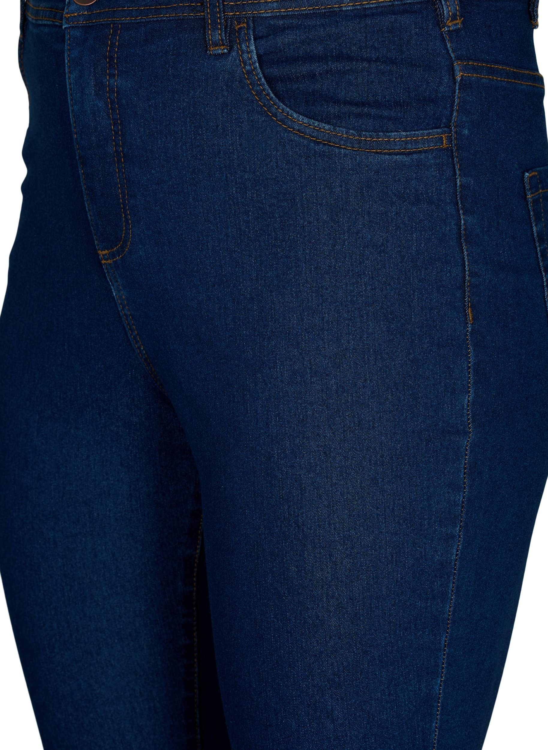 ZIZZI Flash Skinny Jeans High Waist 42W/32L Schwarz Stretch