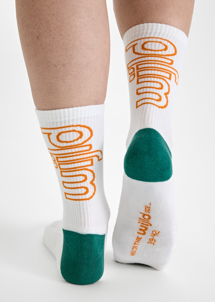 Wijld Socks Toni Tennissocken Orange Lyocell