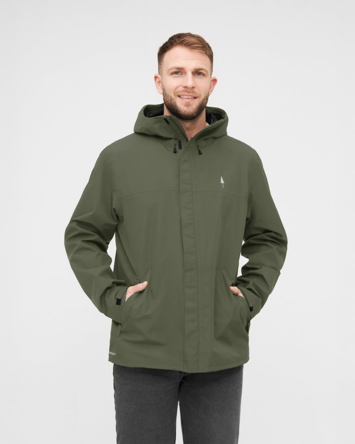 NIKIN TreeJacket Rain Regenjacke Herren Dark Olive wasserdicht