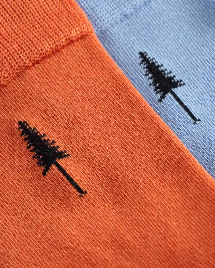 NIKIN TreeSocks Standard Socken 2er Provence Orange Tencel