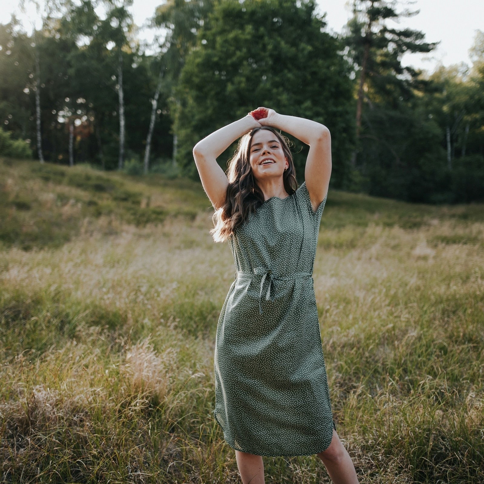 NORDLICHT Elin Kleid mit Punkten Ecovero Sommerkleid