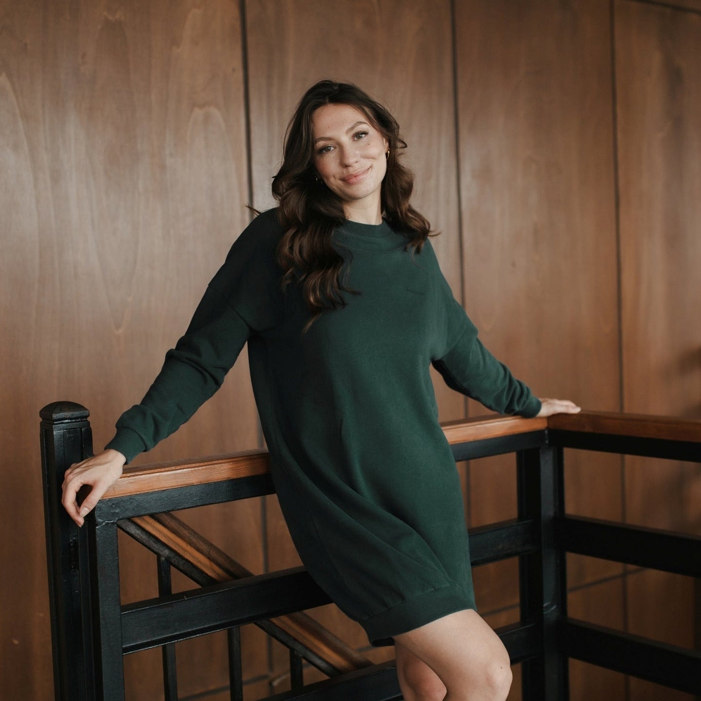 NORDLICHT Malin Sweat Kleid Bio-Baumwolle warm