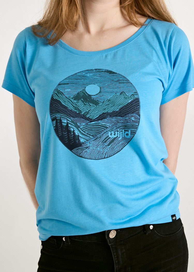 Wijld Lena Woodshirt Damen Lined Landscape Print