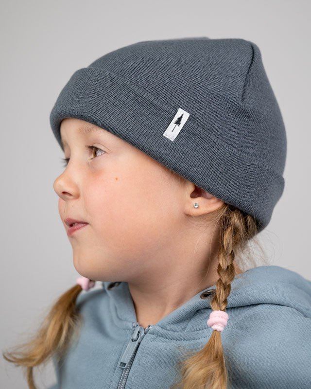 NIKIN Treeanie Kids Kinder Mütze Steel Blue Baumwolle