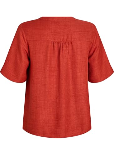 Zizzi Blouses Hemdbluse Große Größen 42-60 V-Ausschnitt