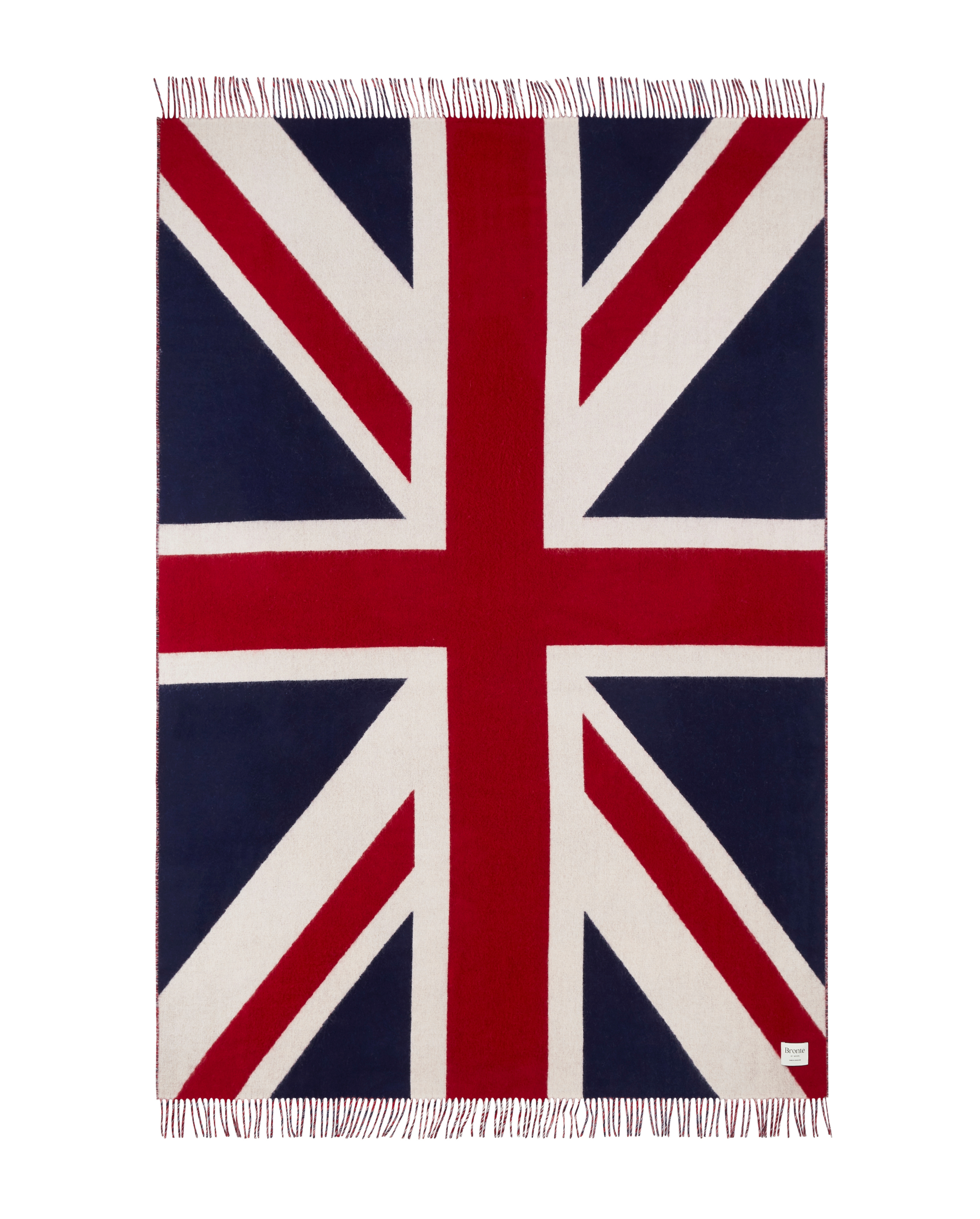 Peregrine Union Jack Wolldecke Navy Merinowolle