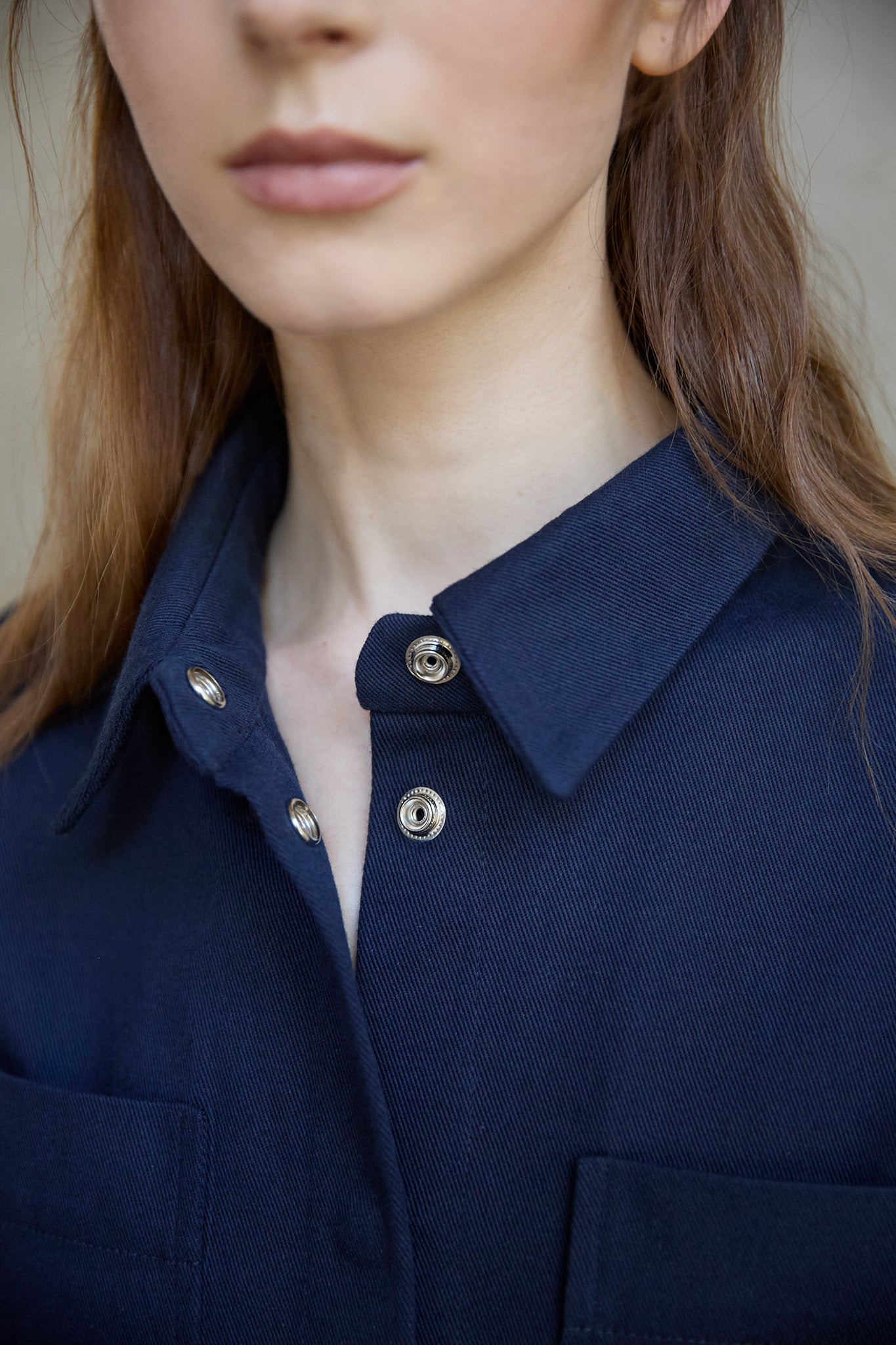Christiane Strobel MARLENE Workwear Jacke Bio-Baumwolle Navy