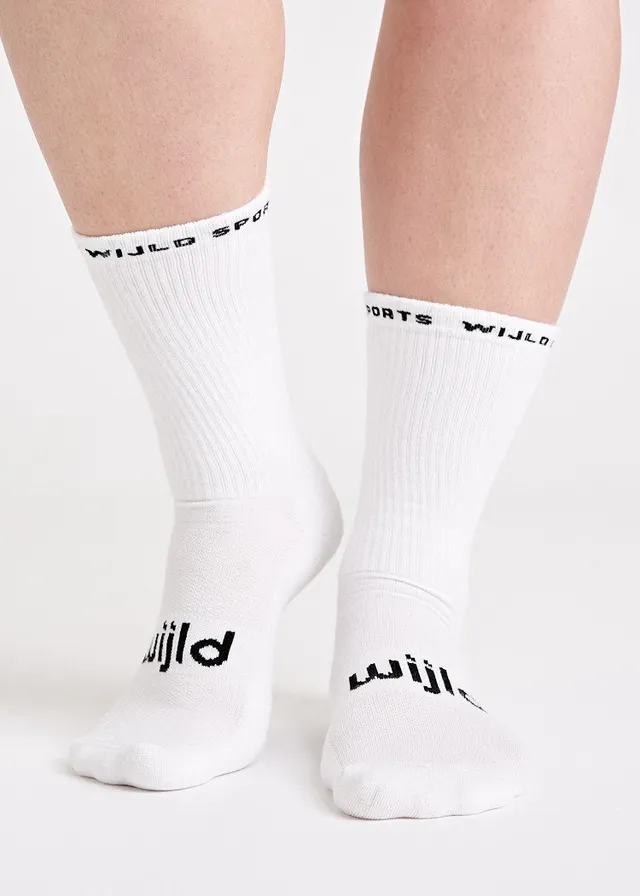 Wijld Woodsocks Tennissocken Sport Bright White 39-42 Lyocell