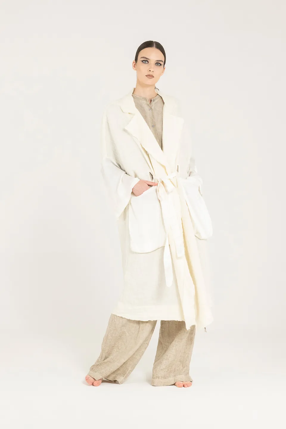 Sanctamuerte Capispalla Giacca Kimono Jacke Baumwolle