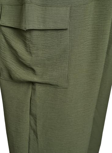 Zizzi Haremshose Taschen elastisch Freizeithose locker