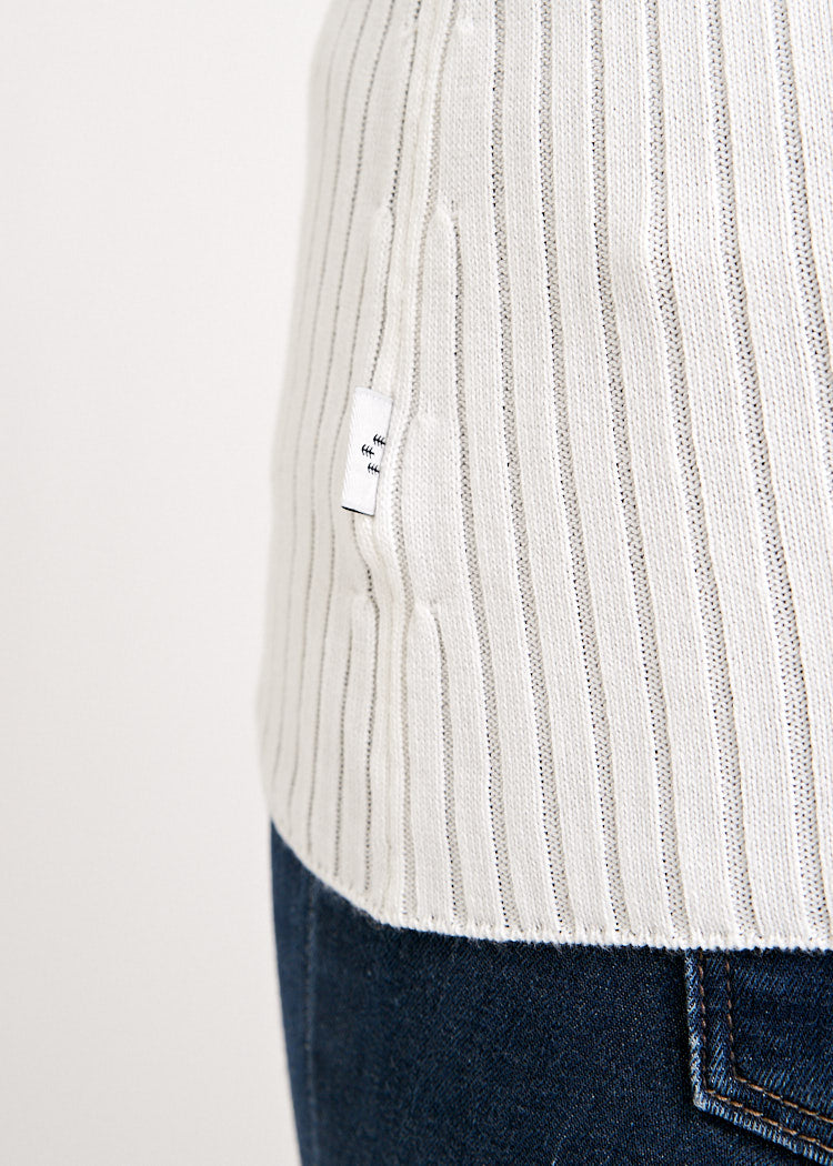 Wijld Rollkragen Strickpullover Damen Ivory Lyocell