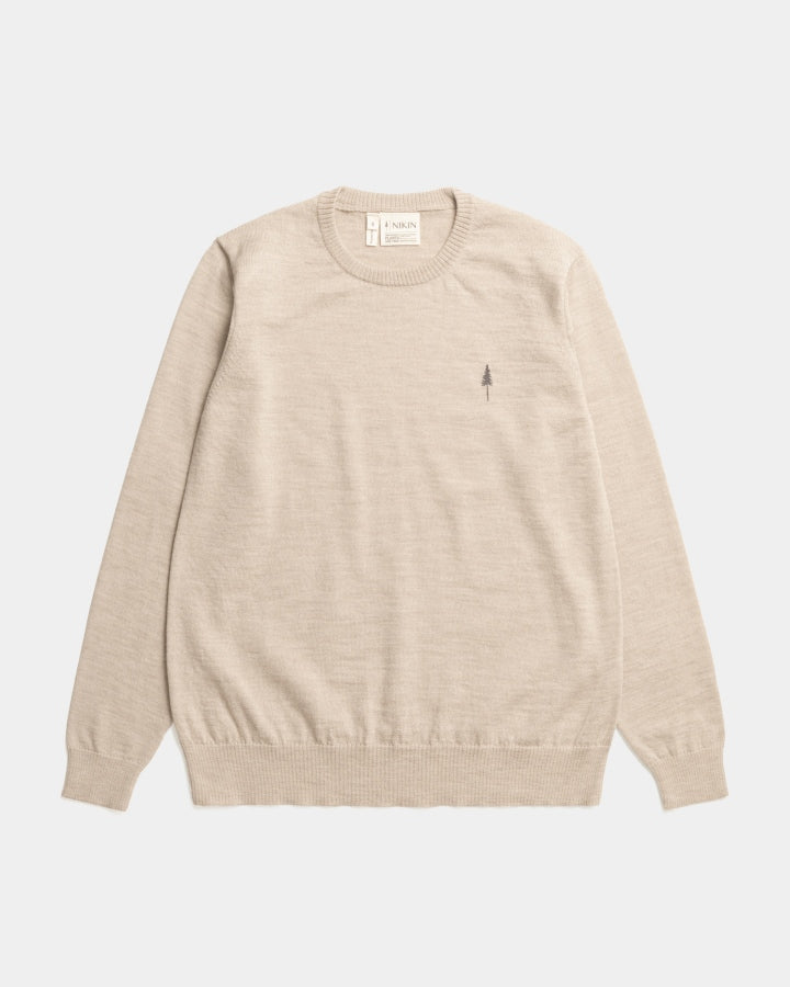 NIKIN TreePullover Merino Wool Pullover Caramel Mel Damen