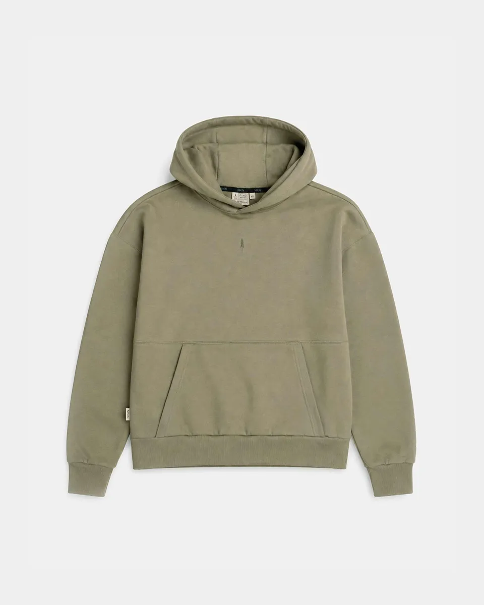NIKIN TreeHoodie Oversized Hoodie Stone Dust Bio-Baumwolle