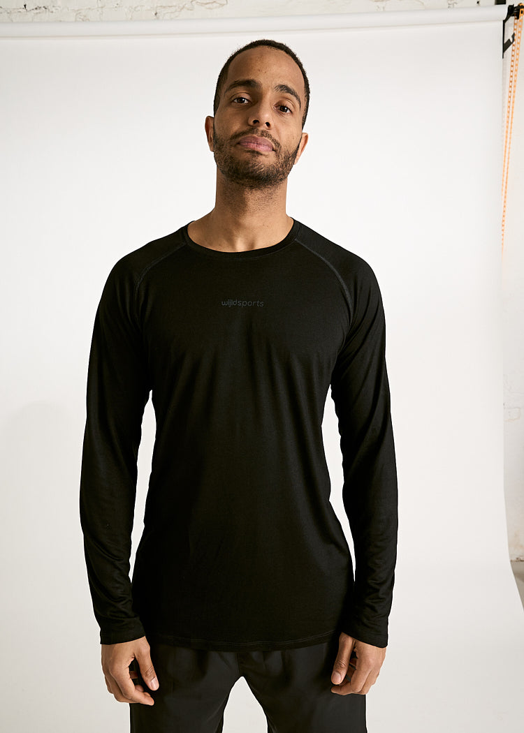 Wijld Sport Langarmshirt Tom Herren-Longsleeve Grau