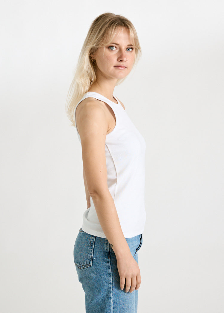 Wijld Irene Bright White Damen Tank Top Ripp weiß