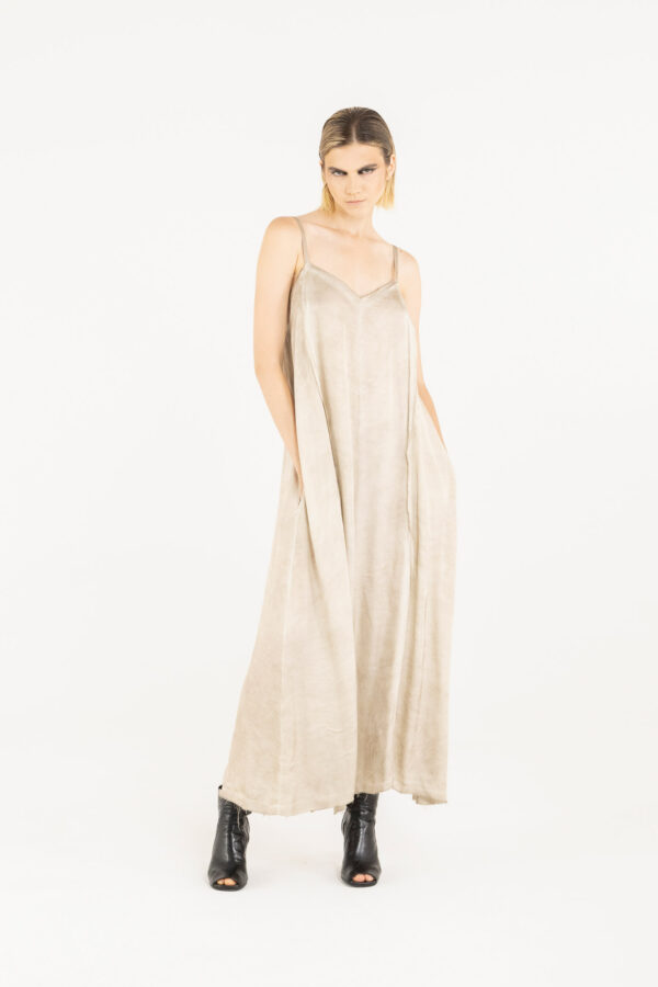 Sanctamuerte Abiti Salopette Overall Viskose Satin Weit