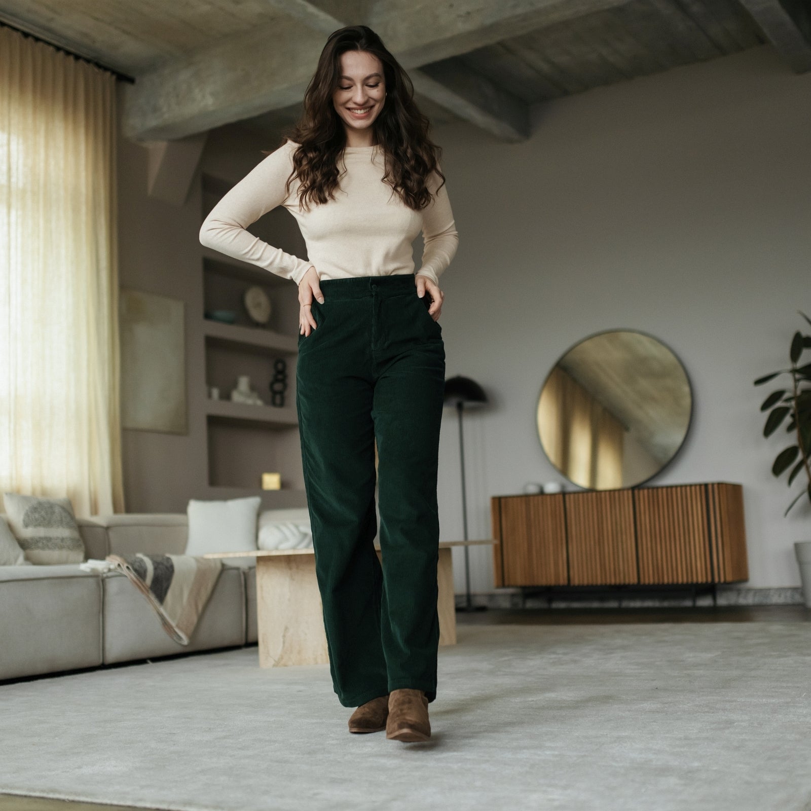 NORDLICHT Tonje Cordhose Bio-Baumwolle gerader Schnitt