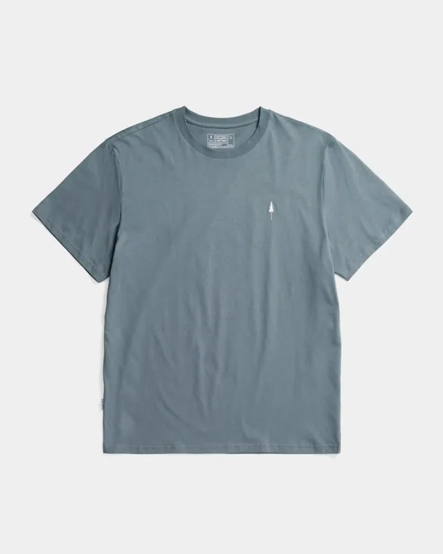 NIKIN TreeShirt Steel Blue T-Shirt Bio-Baumwolle