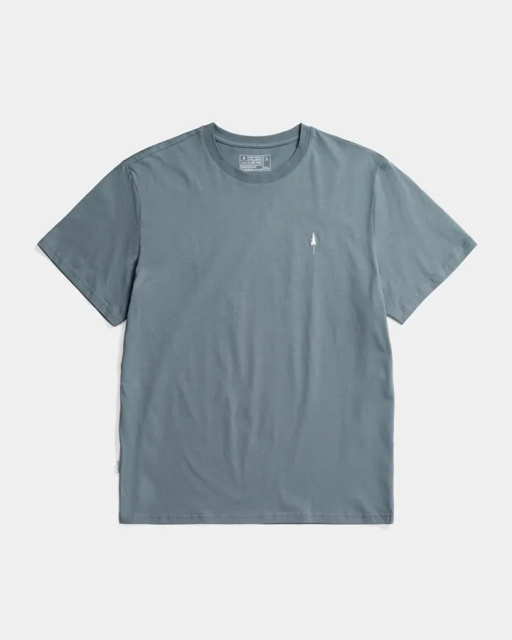 NIKIN TreeShirt Steel Blue T-Shirt Bio-Baumwolle
