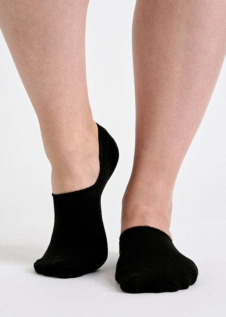 Wijld Woodsocks Ballerinasocken Schwarz Lyocell