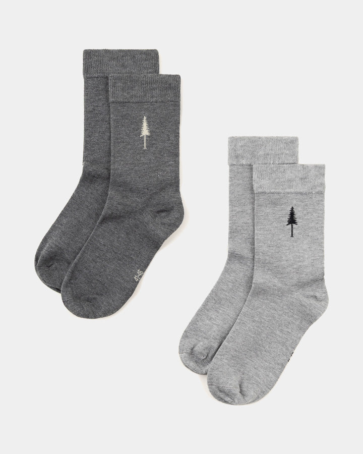 NIKIN TreeSocks Standard Single Bundle Socken Grau 2er atmungsaktiv