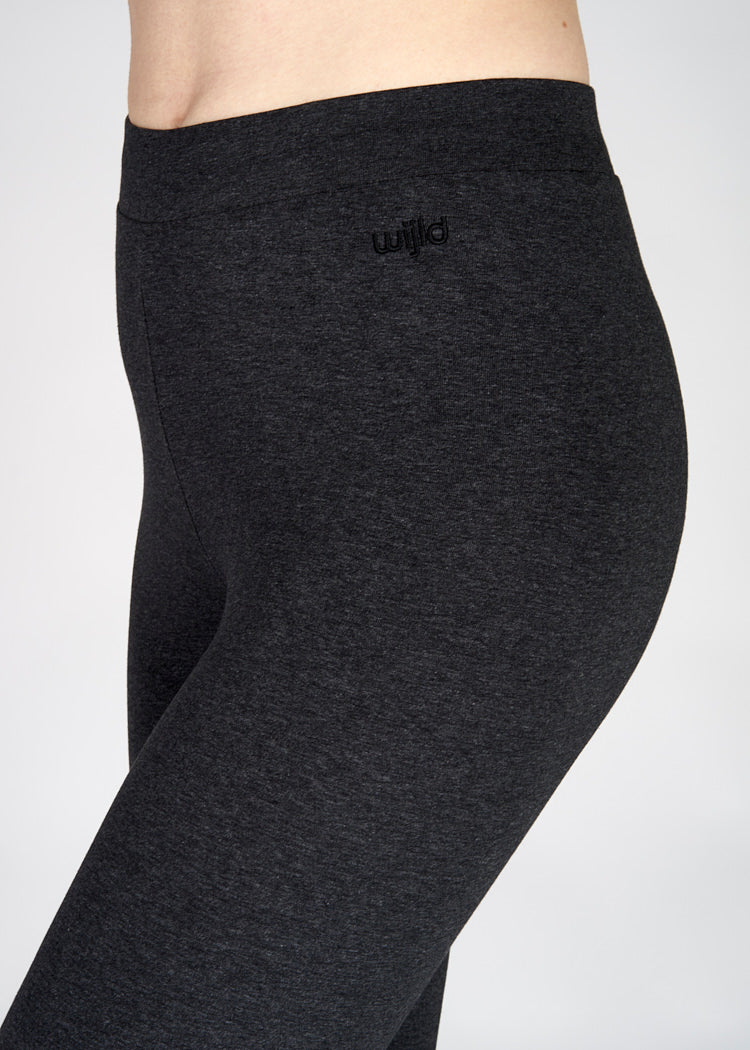 Wijld Britta Anthrazit Jersey Leggings Damen Lyocell
