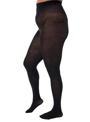 Zizzi Basics Wollstrumpfhose Große Größen 60% Wolle