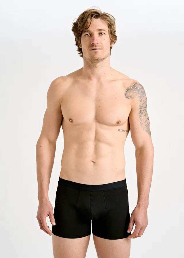 Wijld Manny Herren Boxershorts Schwarz Lyocell