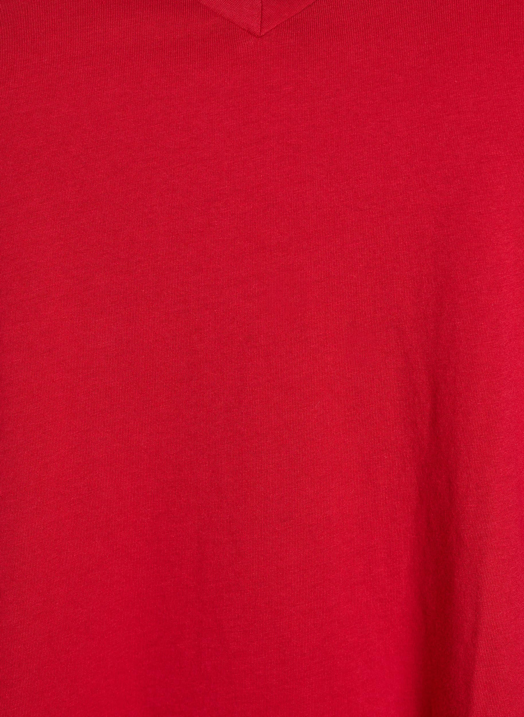Zizzi T-Shirts & Tops T-Shirt V-Ausschnitt Spitze Bio-Baumwolle