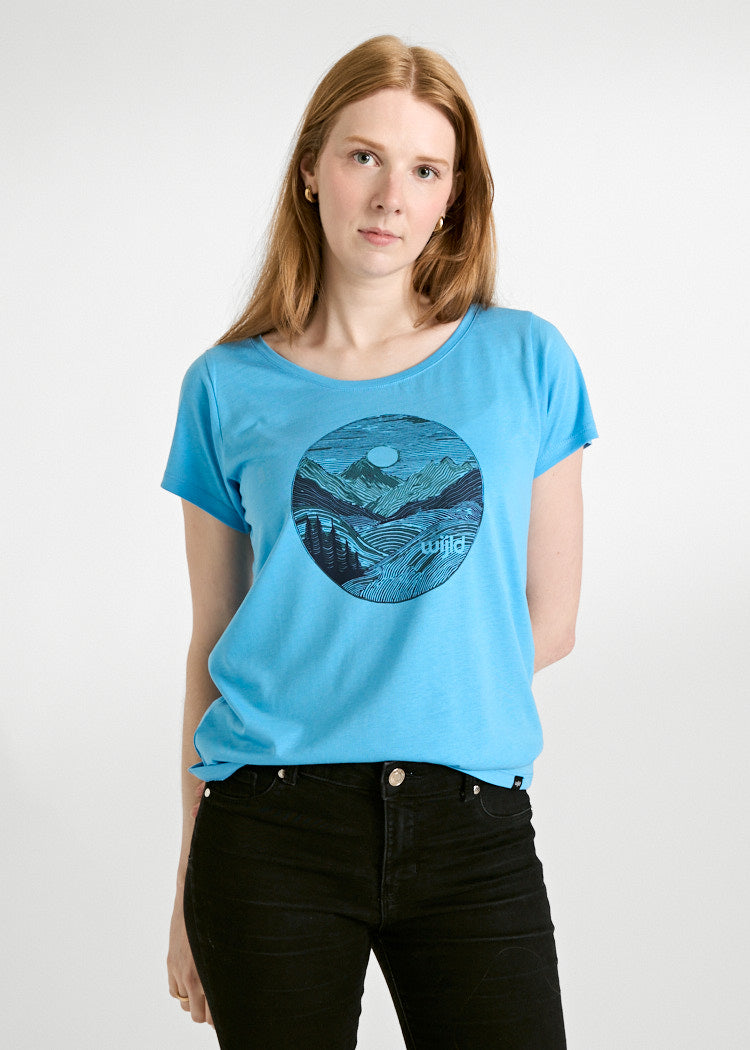 Wijld Lena Woodshirt Damen Lined Landscape Print