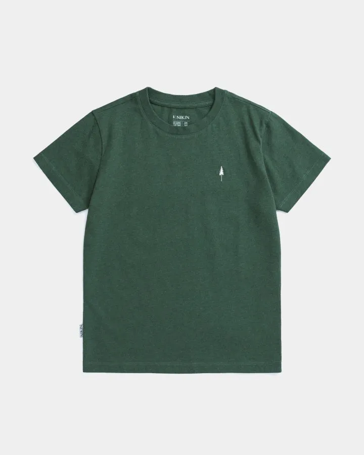NIKIN TreeShirt Kids Kinder T-Shirt Olive Mel Bio-Baumwolle