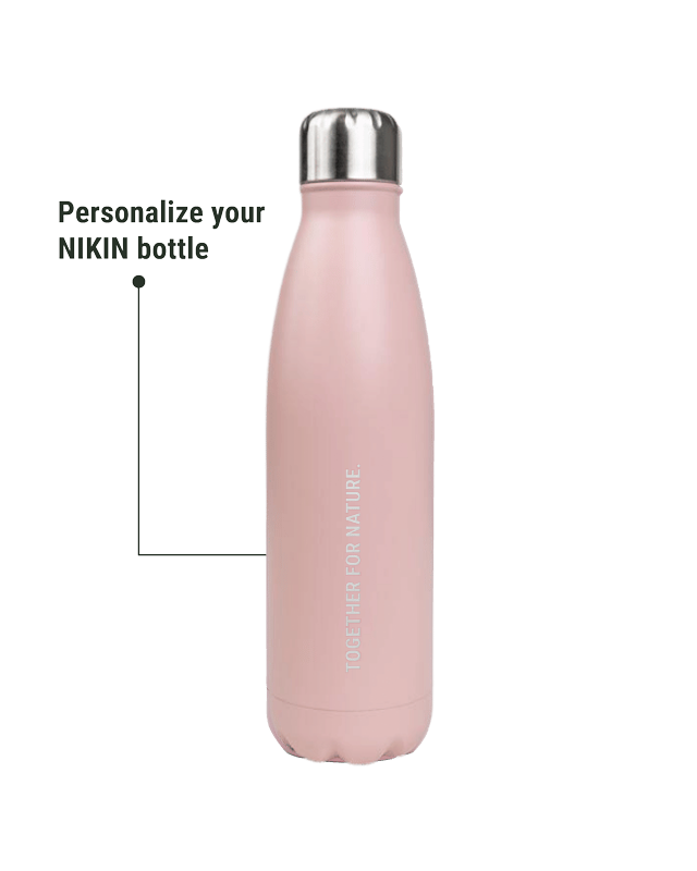 NIKIN TreeBottle Trinkflasche rose personalisiert 500ml