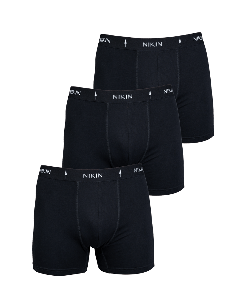 NIKIN TreeTrunks Bundle Black Boxershorts Schwarz Baumwolle