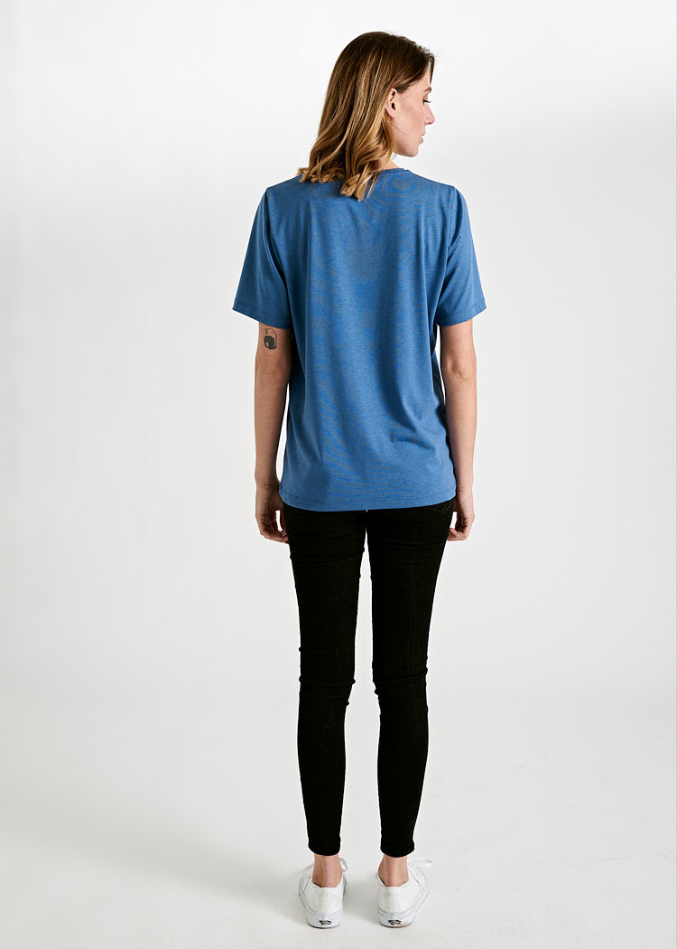 Wijld WoodShirt Tilda Damen T-Shirt Bijou Blue Holz