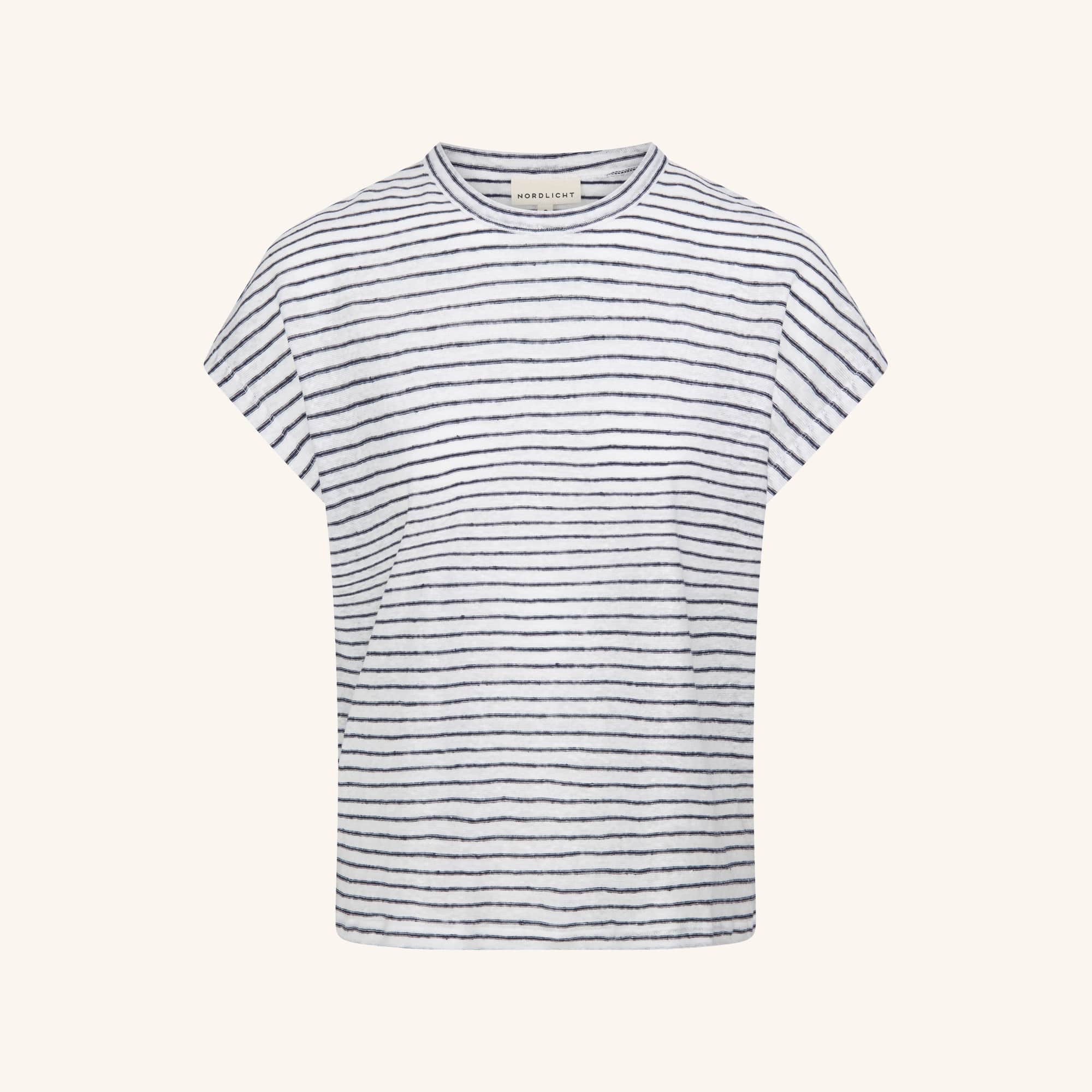 Nordlicht Isa Leinen T-Shirt Gestreift Sommer Locker