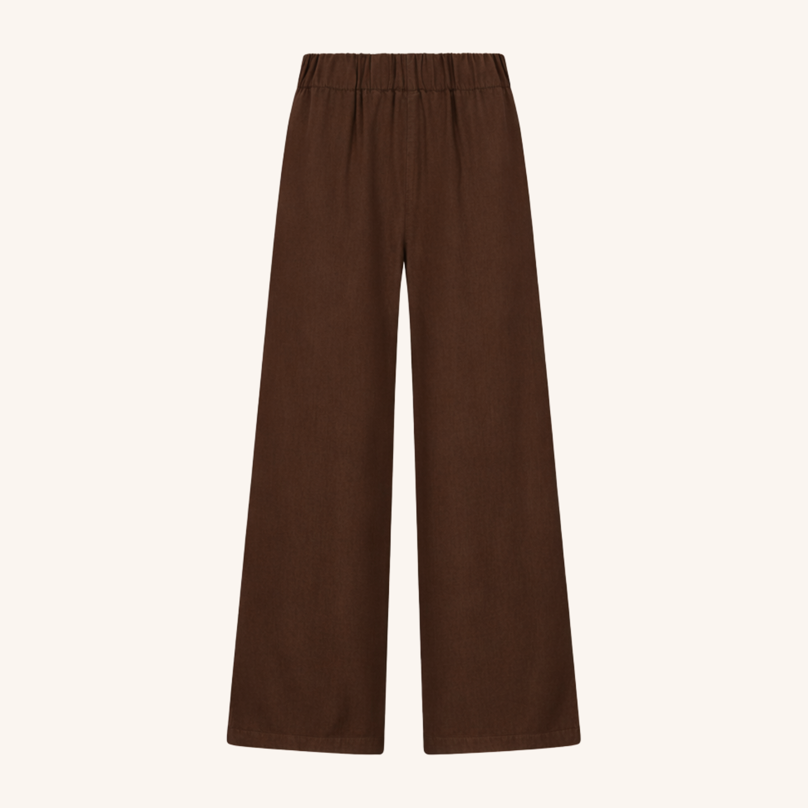 NORDLICHT Nora Palazzo Hose braun Tencel weit