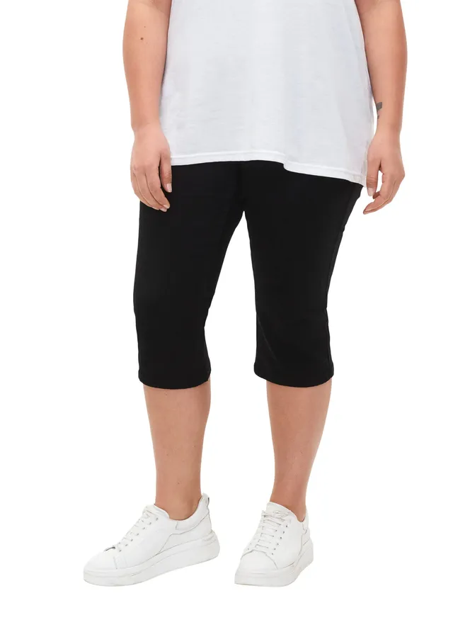Zizzi Flash Jeans Capri 3/4 Damen Denim Stretch