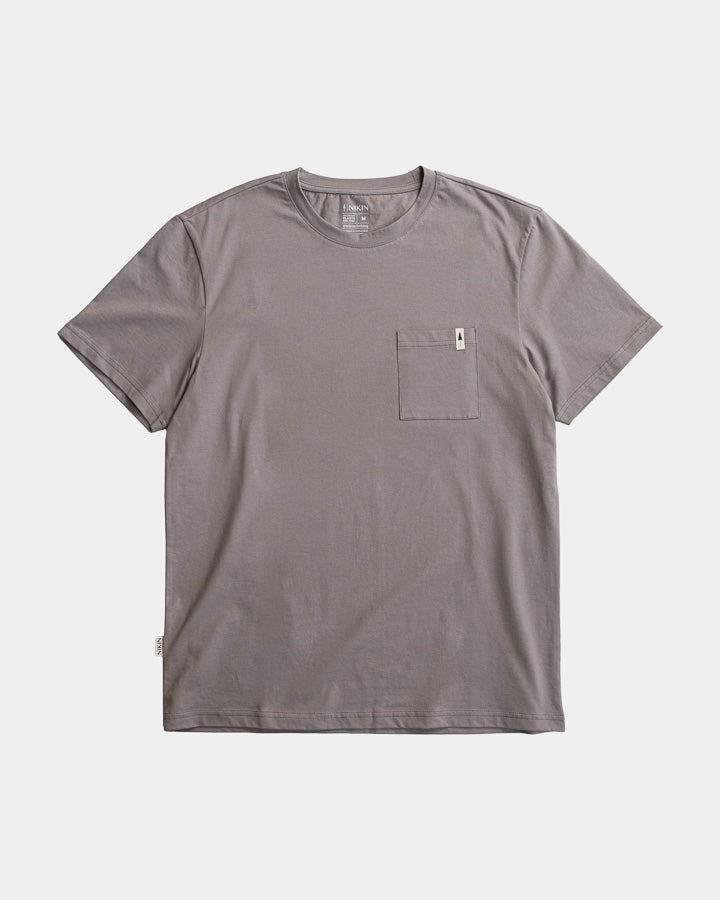 NIKIN TreeShirt Pocket Mono T-Shirt Ash Taupe recycelte Baumwolle