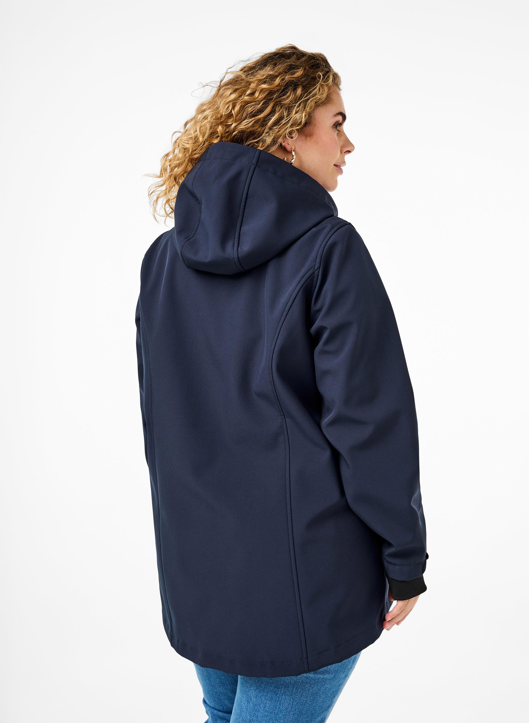 Zizzi Softshelljacke Night Sky Kurz Fleece Gr. 42-44