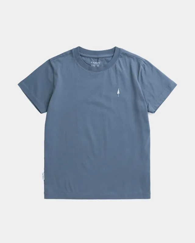 NIKIN TreeShirt Kids T-Shirt Steel Blue Bio-Baumwolle