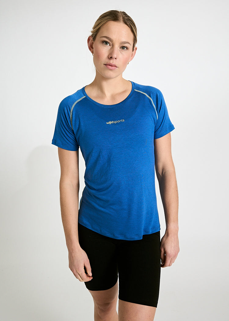 Wijld Sportshirt Fanny Damen Sport T-Shirt Dazzlingblue Lyocell