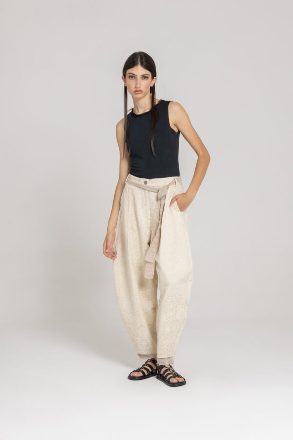 Sanctamuerte Pantaloni Hose Over Baumwolle Weit