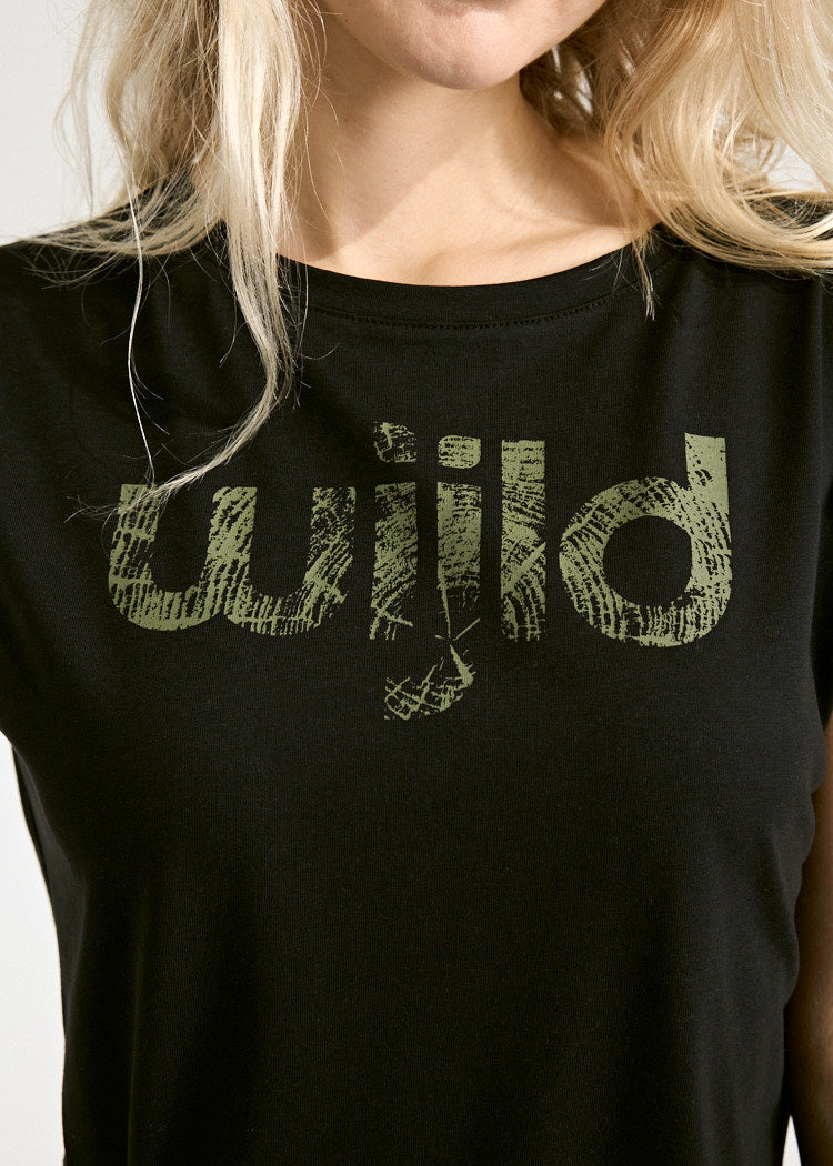 Wijld WoodShirt Elena Wijld Font Damen T-Shirt Lyocell