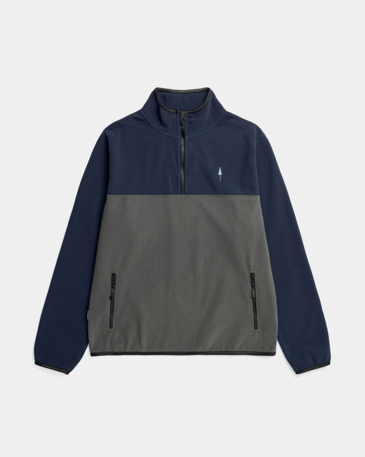 NIKIN TreeFleece Quarter Zip Colorblock Fleecepullover Navy