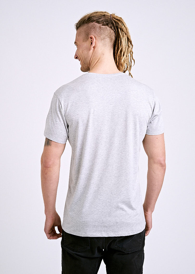 Wijld Alex WoodShirt Herren T-Shirt Gray Melange Bio
